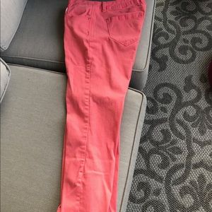 Kensie jeans size 10 size 30 Melon color cropped